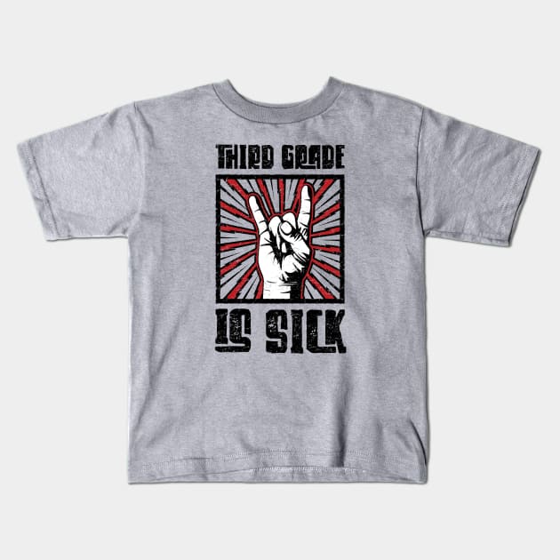 3rd Grade is Sick - Red - Barn Shirt USA Kids T-Shirt by Barn Shirt USA